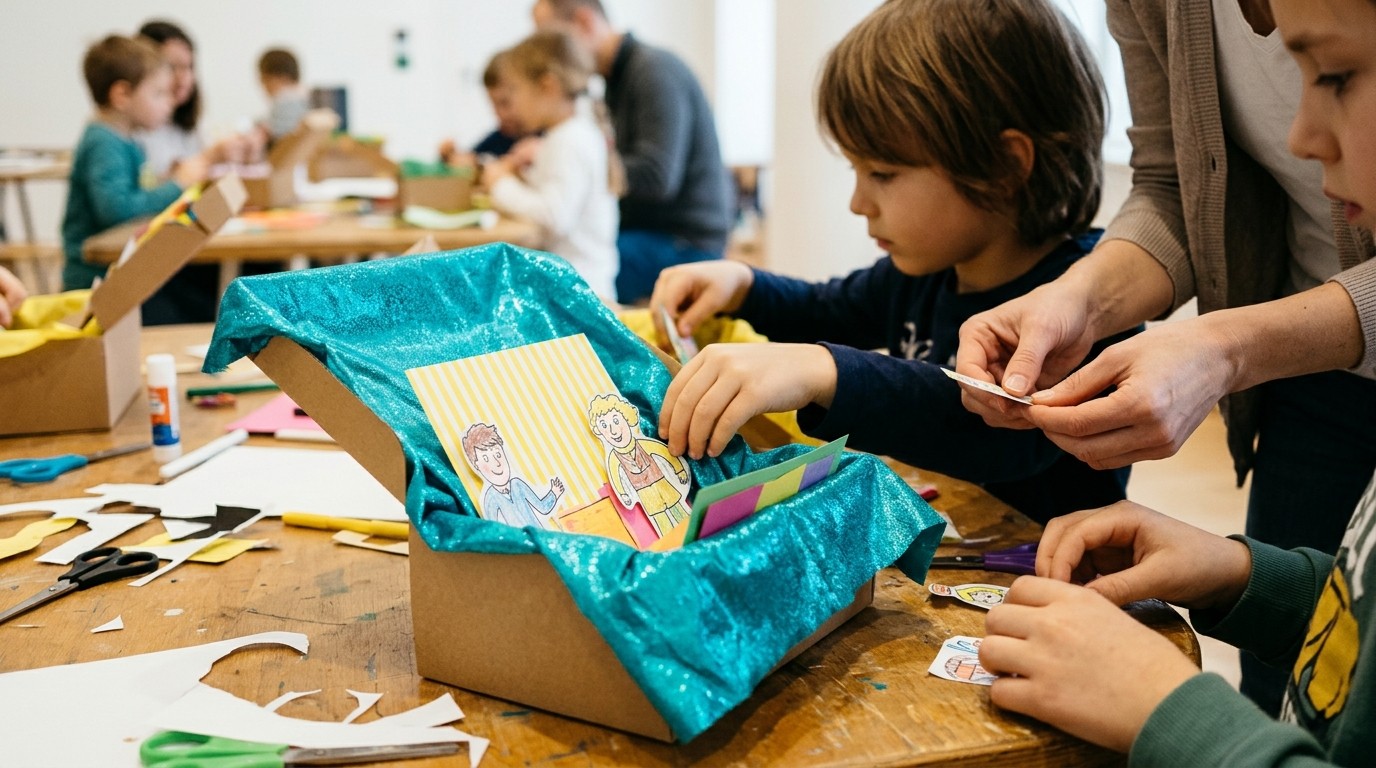 AI-generated image: Workshop “Treasure Box” — Humboldt Forum im Berliner Schloss