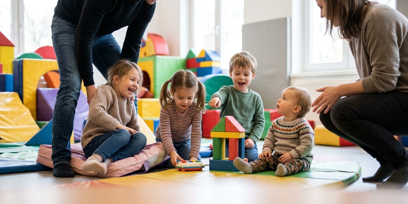 AI-generated image: Active Sunday — Familienzentrum Mehringdamm