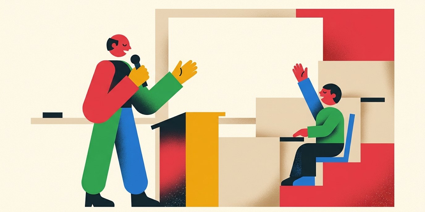 Illustration: Children’s university: secret of democracy — HTW Berlin Hauptgebäude, Raum.238