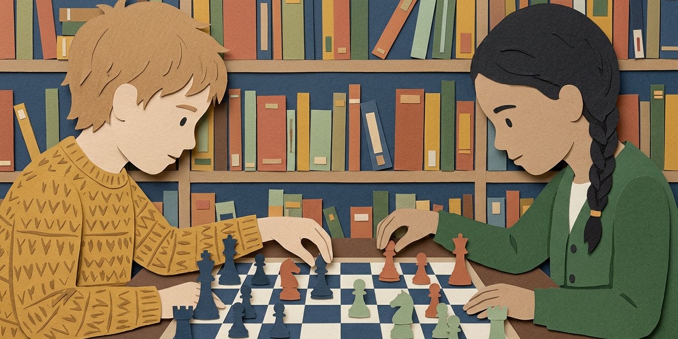 Illustration: Learn and play chess — Gertrud-Junge-Bibliothek