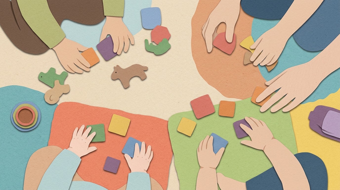 Illustration: Open twins meetup — Familienzentrum FUN