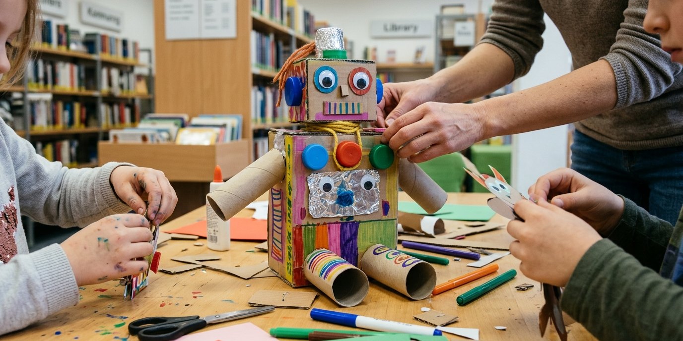 AI-generated image: Workshop “TüftelLab” — Bibliothek im Märkischen Viertel