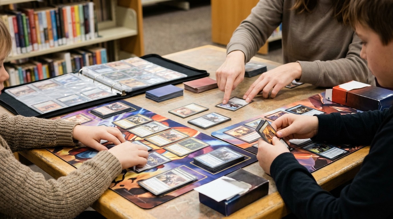 AI-generated image: Game night “The City as a Playing Field” — Eberhard-Alexander-Burgh-Bibliothek