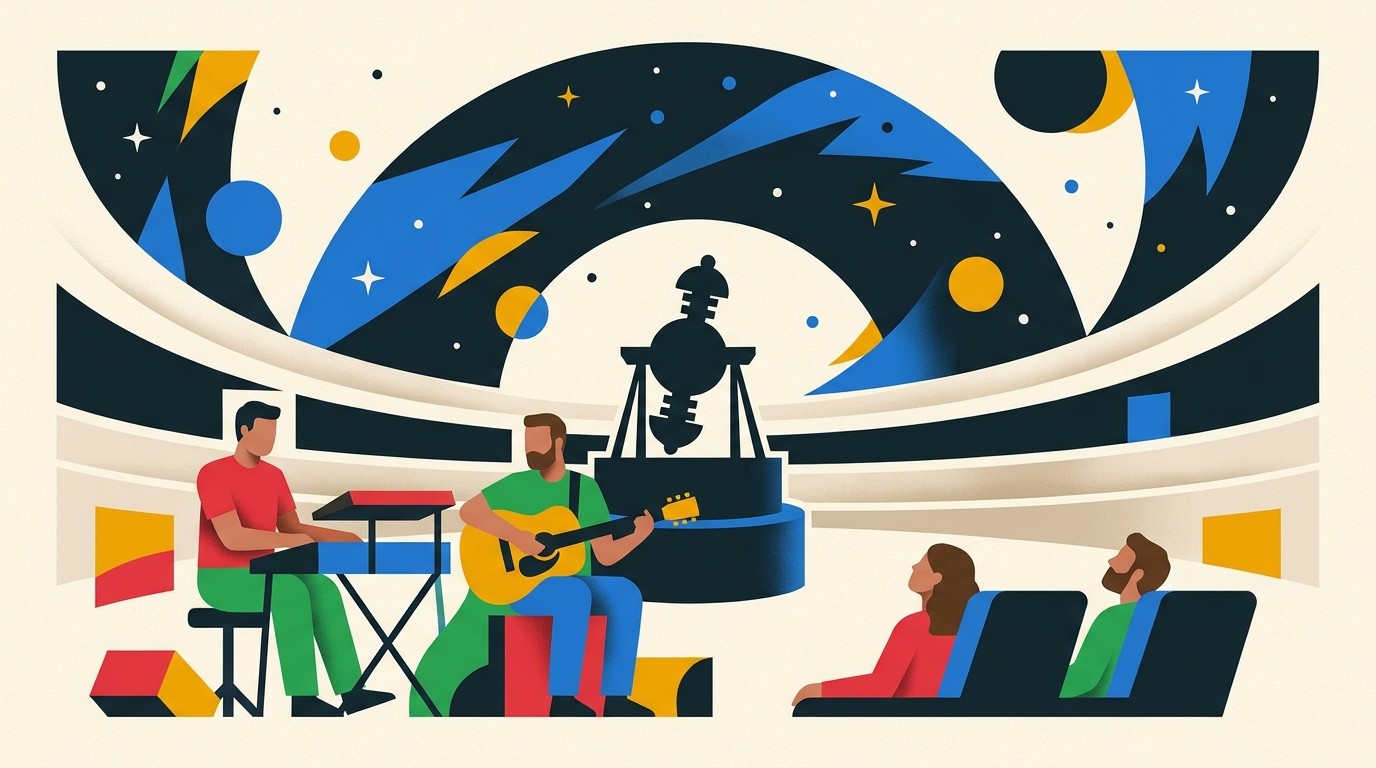 Illustration: Konzert „Live Radiant“: AFAR — Zeiss-Großplanetarium