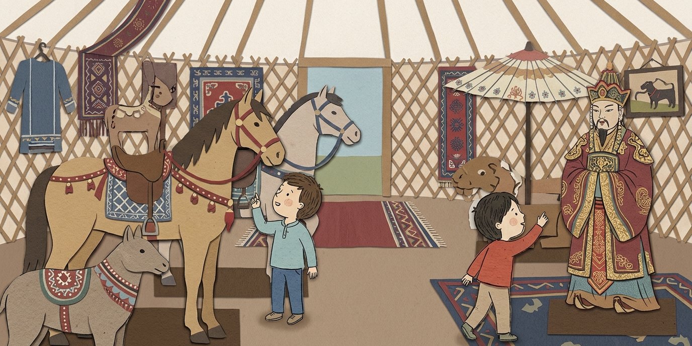 Illustration: Discovery journey: Mongolian Empire — Museumsinsel Berlin