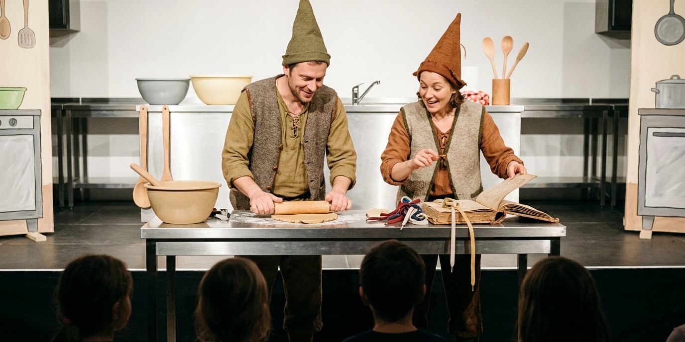 Изображение, созданное ИИ: Спектакль «Эмми и Лумме» — KungerKiezTheater im Park Center Treptow