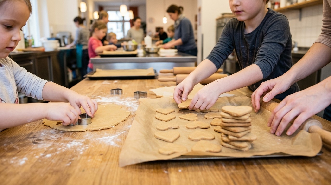 AI-generated image: Christmas baking afternoon — Stadtteilzentrum Pankow