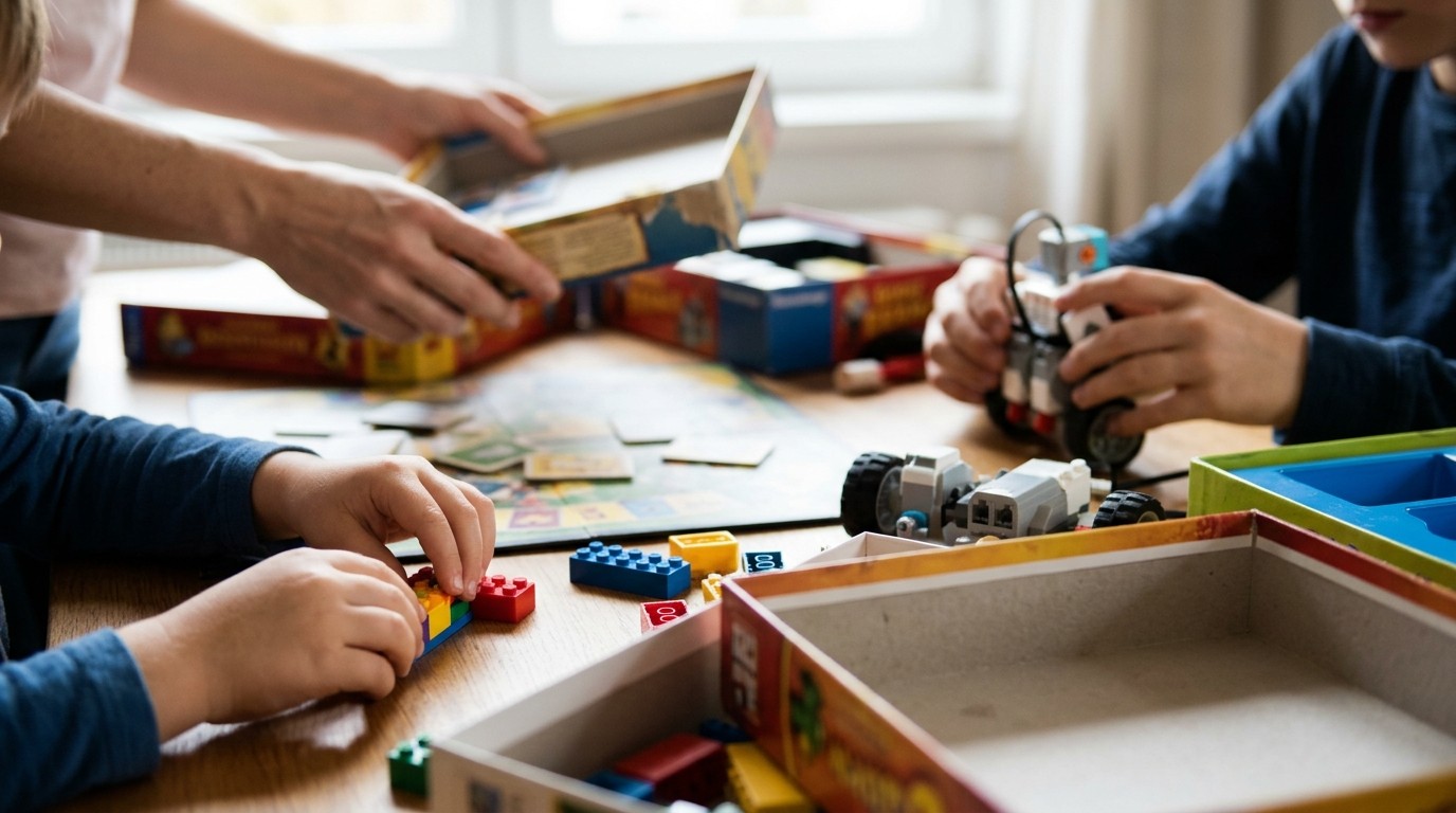 AI-generated image: Indoor or outdoor play — Bibliothek am Luisenbad