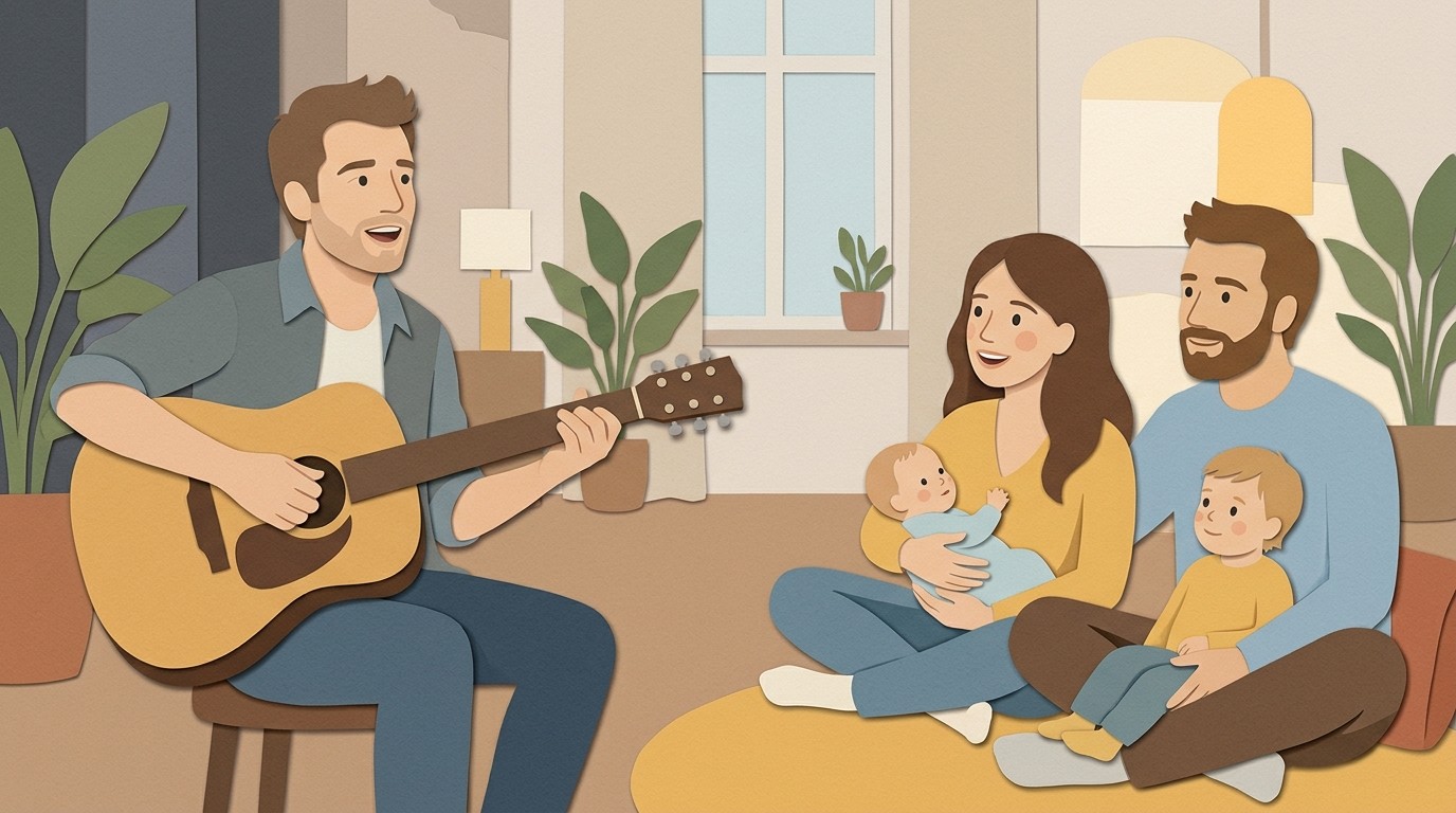 Illustration: Concert “Benito Bause’s Song World” — Kulturzentrum Peter Edel