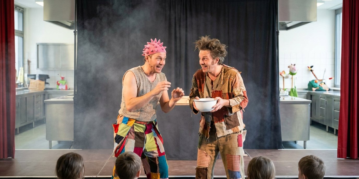 AI-generated image: Theatre show “The Furious Kitchen Circus” — Pfefferberg Theater