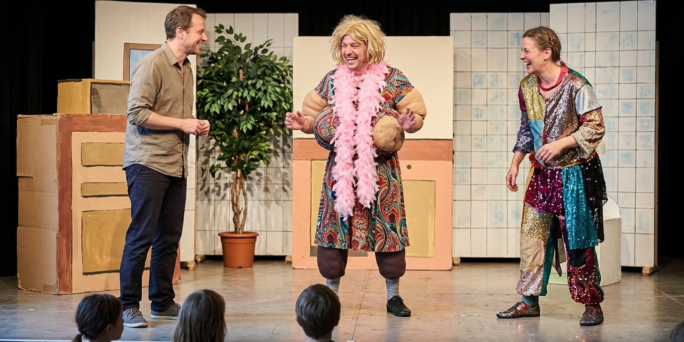 AI-generated image: Play “Darüber spricht man nicht” — ATZE Musiktheater