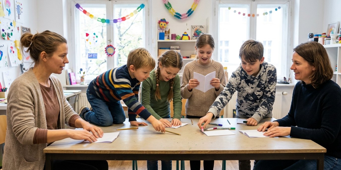 AI-generated image: Zine workshop “Trau dich, Monster!” — Weinmeisterhaus - Jugendkulturzentrum Mitte
