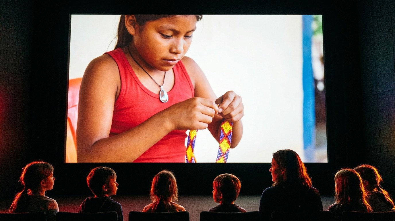 AI-generated image: Film screening “Beads, Boats and Baskets” — Humboldt Forum im Berliner Schloss